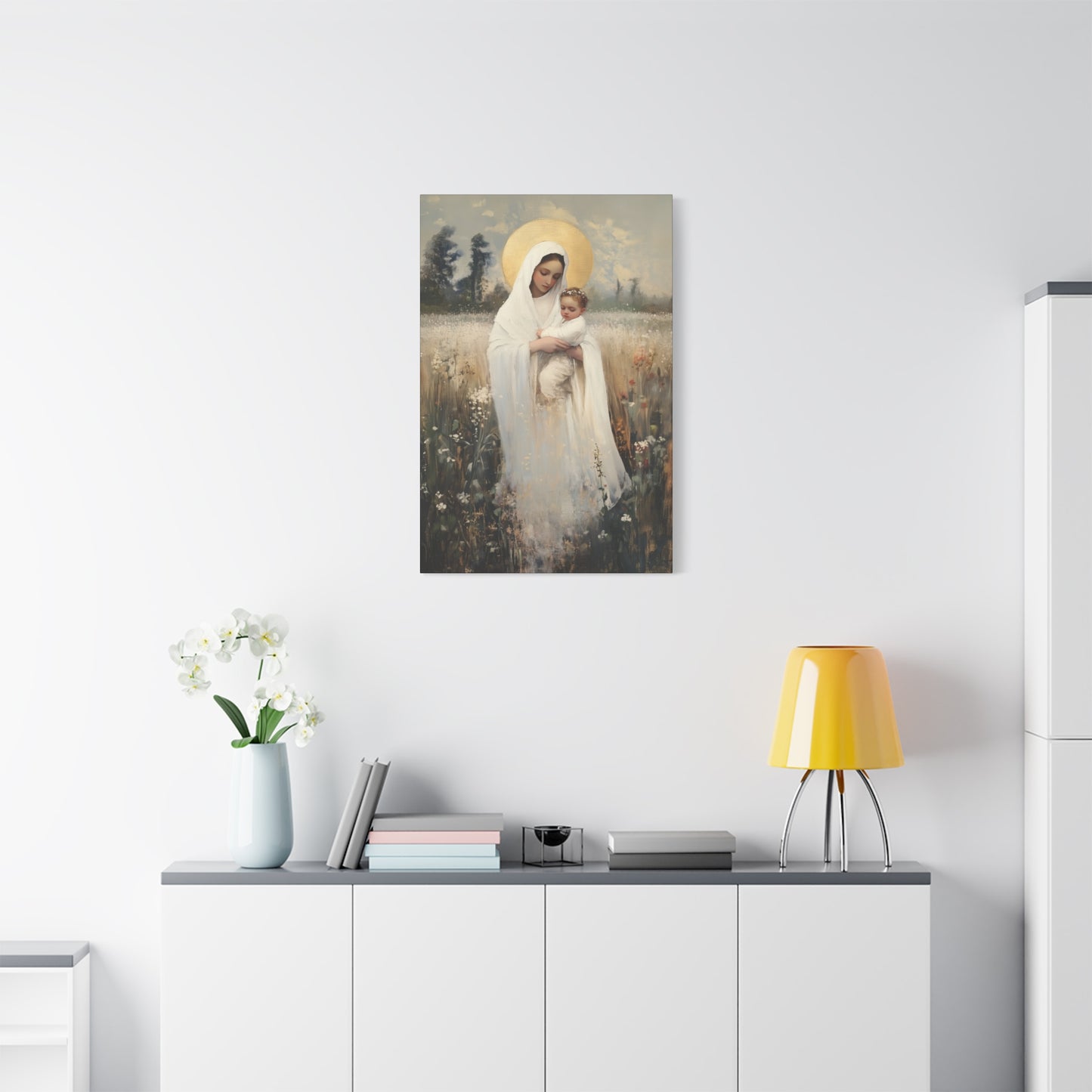 Our Lady of the Prairie - Multiple Sizes - Catholic Home art - Museum Wrapped Canvas - Sanctified Souls Print