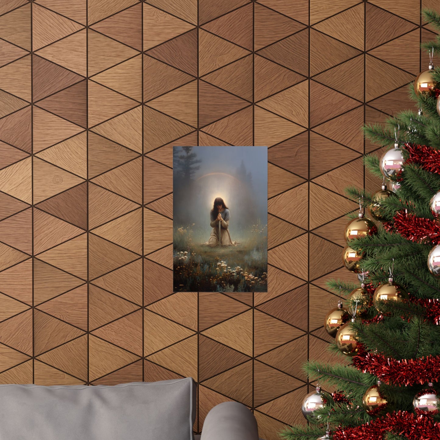 Saint Joan of Arc - Sanctified Souls Print - Multiple Sizes - Premium Posters - Catholic Art - Christian Home Decor Artwork