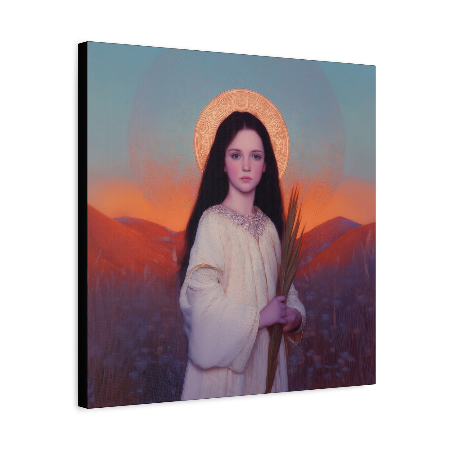 Saint Hope - Multiple Sizes - Catholic Home art - Museum Wrapped Canvas - Sanctified Souls Print - Martyr Saint