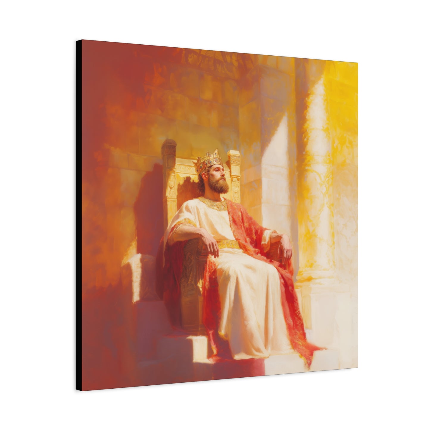 King Solomon: Keeper of God's Understanding - Gallery Wrapped Canvas - Print - Religious Art for your Home - Catholic Art