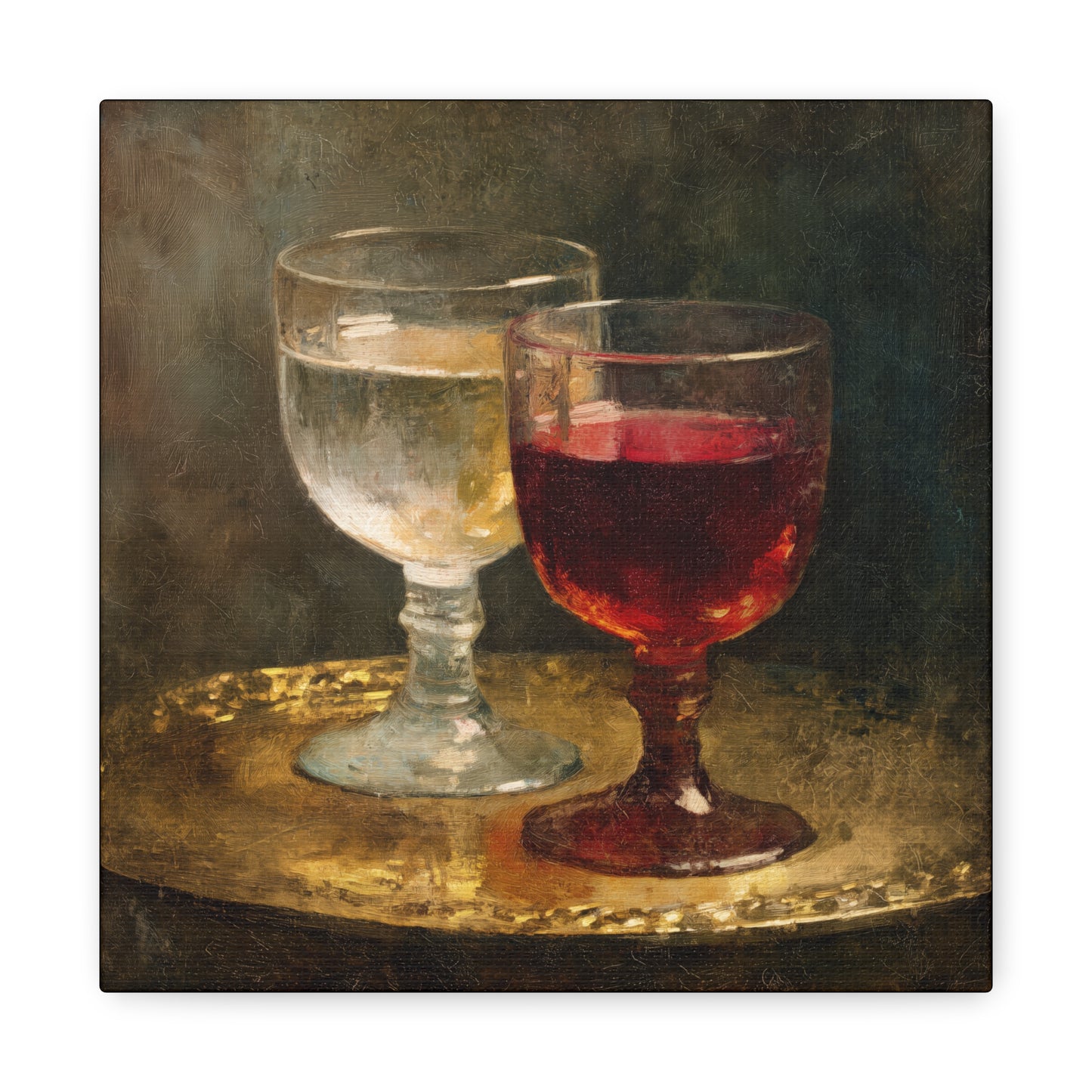 Cana and the Miracle of Abundance - Water into Wine - Gallery Wrapped Canvas - Print - Religious Art for your Home - Catholic Art Print