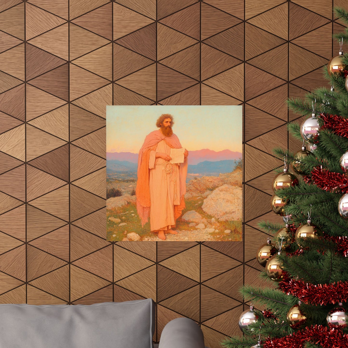 Obadiah - Keeper of the Lord's Warning and Mercy - Sanctified Souls Print - Multiple Sizes - Premium Matte Vertical Posters