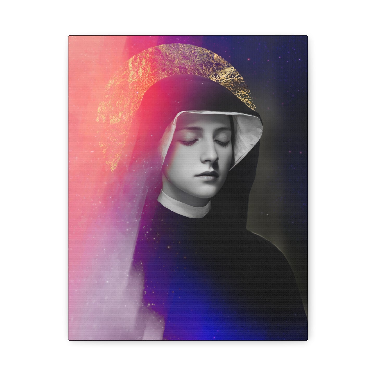 Saint Faustina Kowalska - Museum Wrapped Canvas - Sanctified Souls Print - Religious Art for your Home