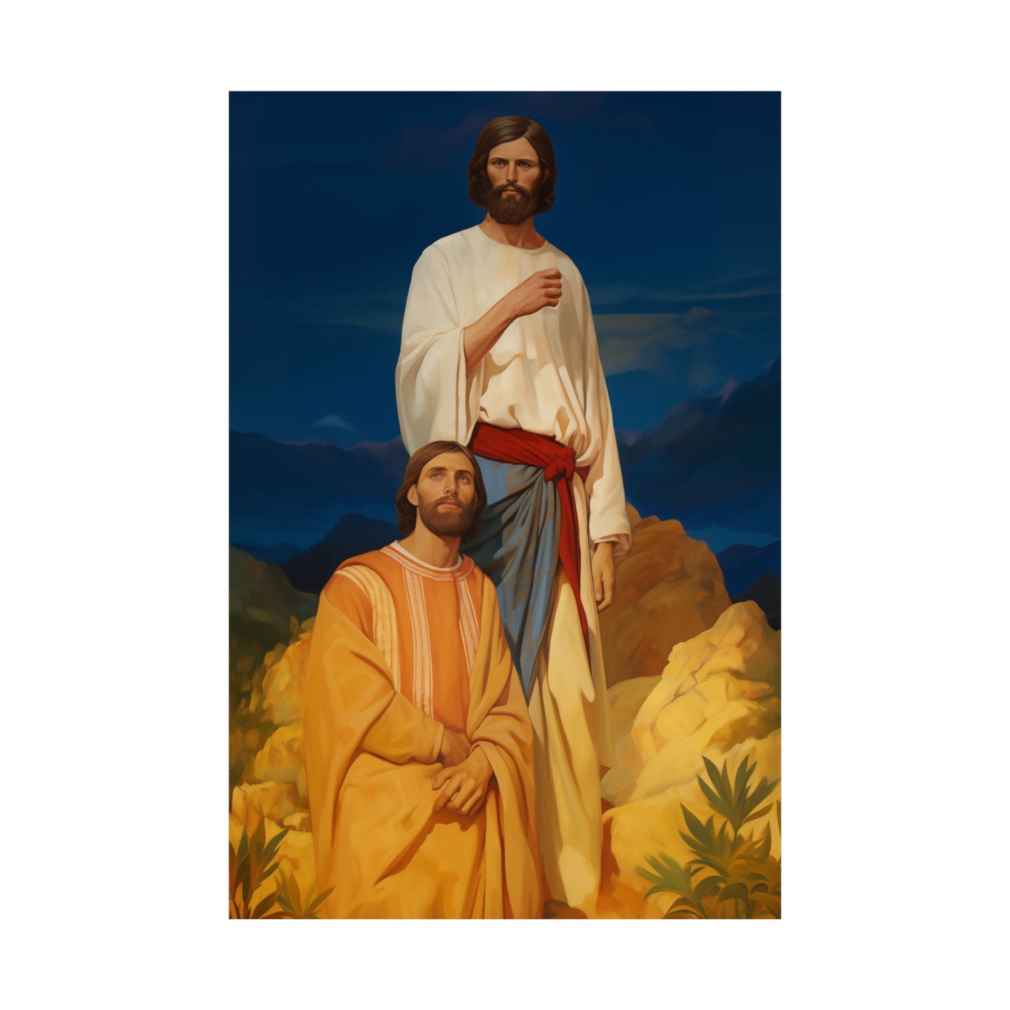 Saints James and John - Sons of Thunder - Sanctified Souls Print - Multiple Sizes - Premium Matte Vertical Posters