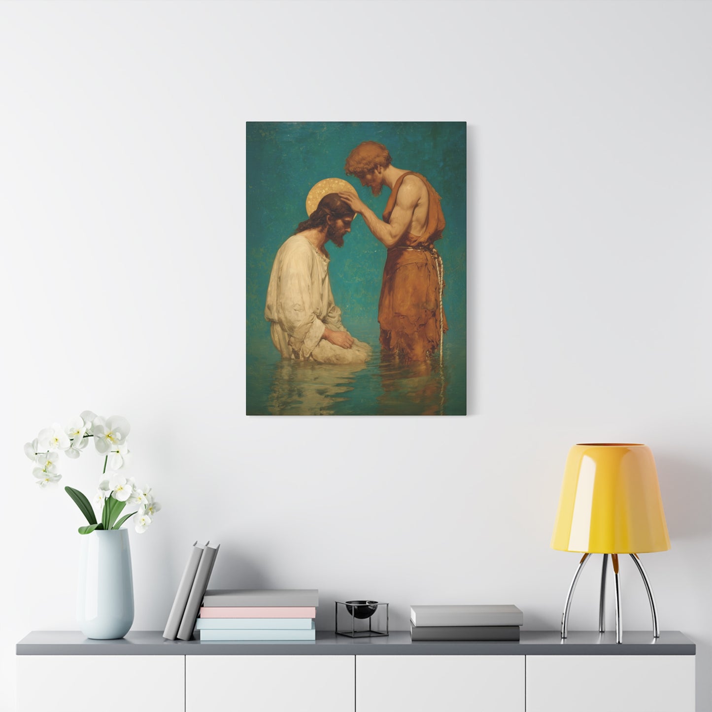 Saint John the Baptist, The Prophet and the Promise - Museum Wrapped Canvas - Print - Religious Art for your Home - Christian print