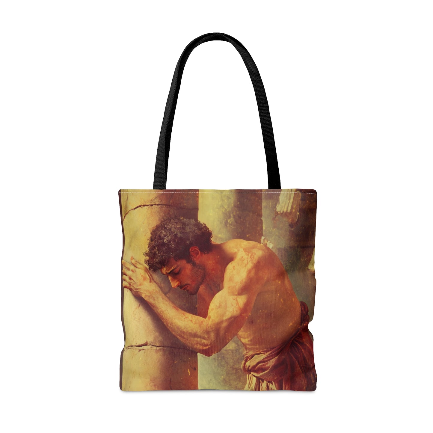 Samson Tote Bag - Large Medium Small Faith Art Bag - Catholic Faith Purse - Double Sided