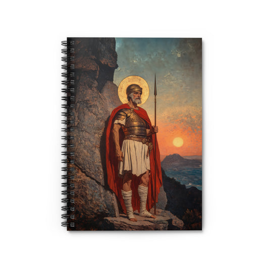 Saint Andrew the Tribune - Sanctified Souls Art - Religious - Spiral Notebook - Ruled - Catholic - Devotional Journal - Journal Diary