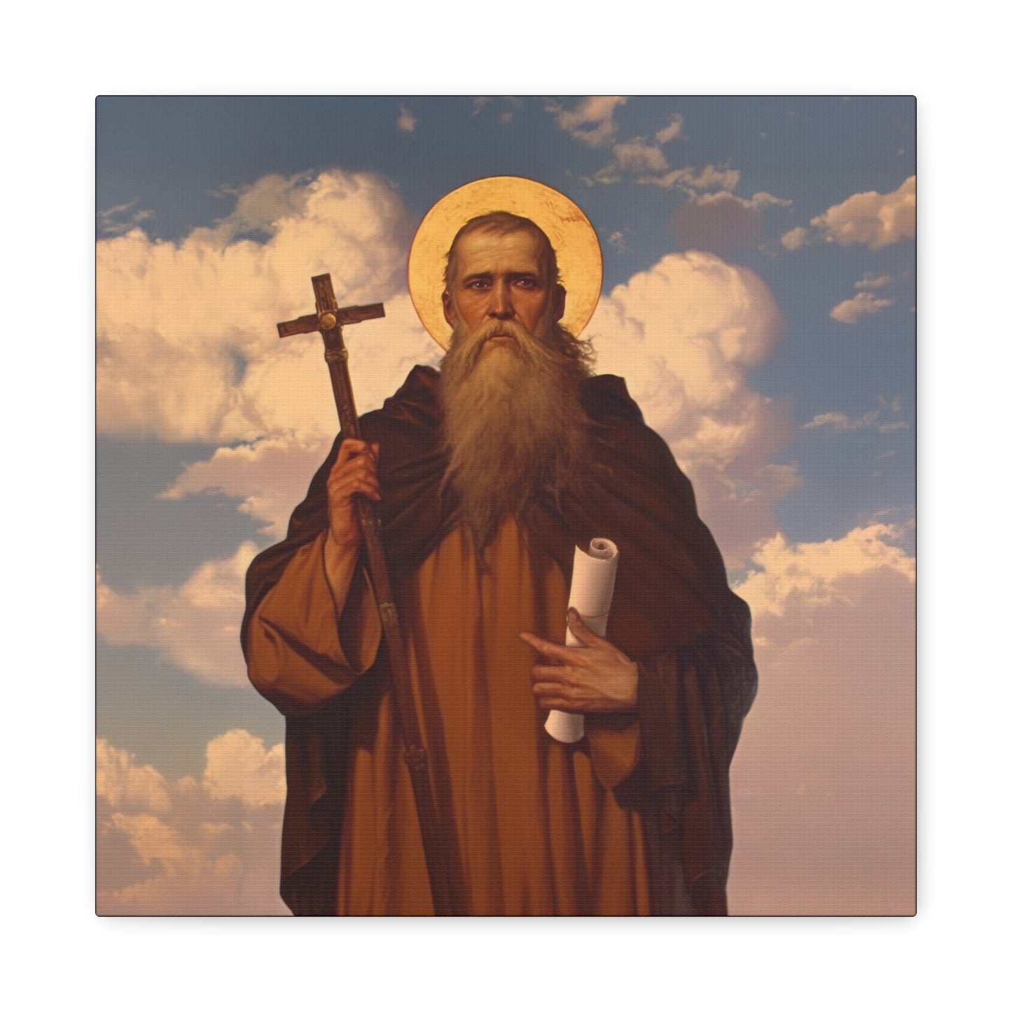 Saint Joannicus the Great / Loannikios of Mount Olympus - Gallery Wrapped Canvas - Print - Religious Art for your Home - Catholic Art Print