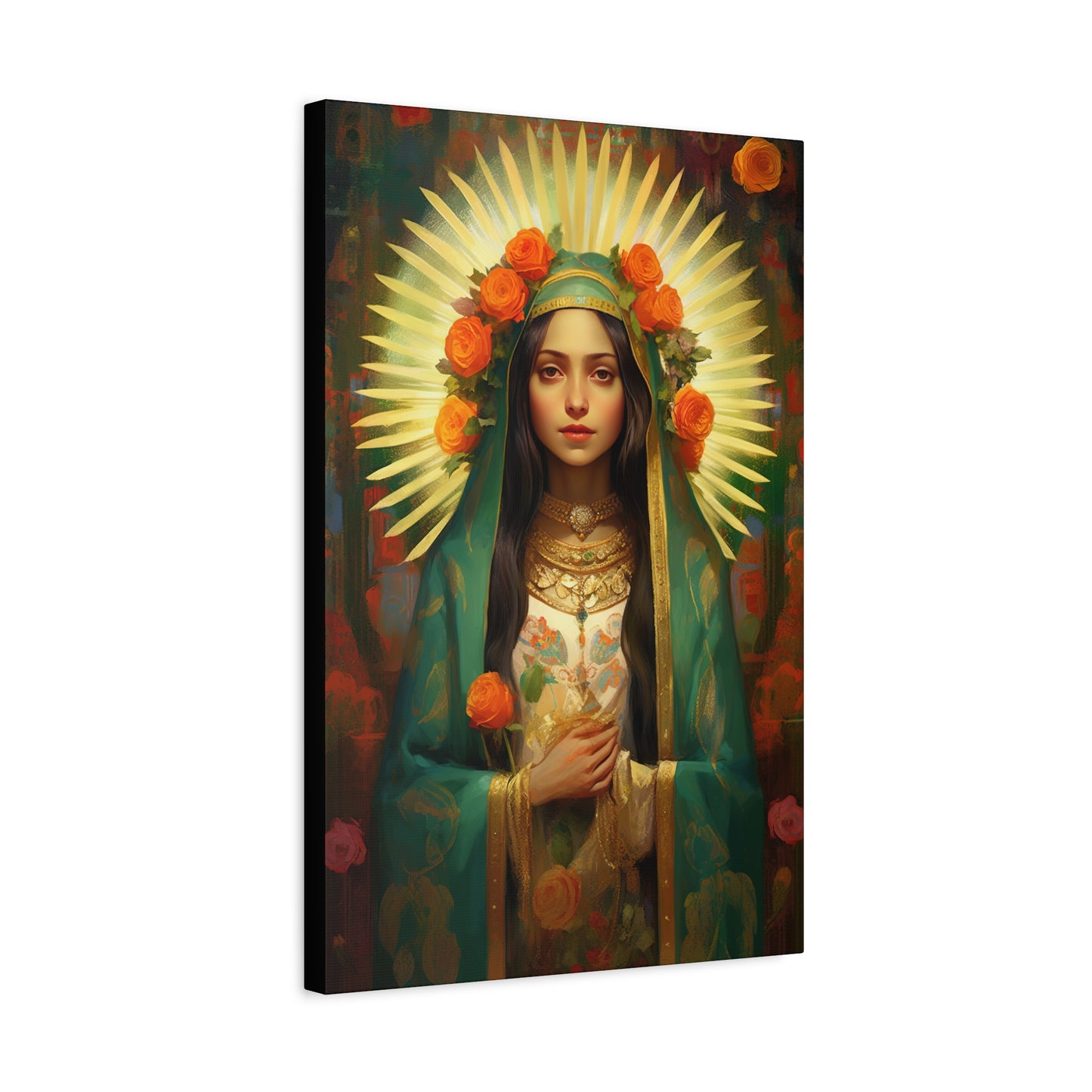 Patroness of Hope Our Lady of Guadalupe Museum Wrapped Canvas Print - Multiple Sizes - Catholic Home art
