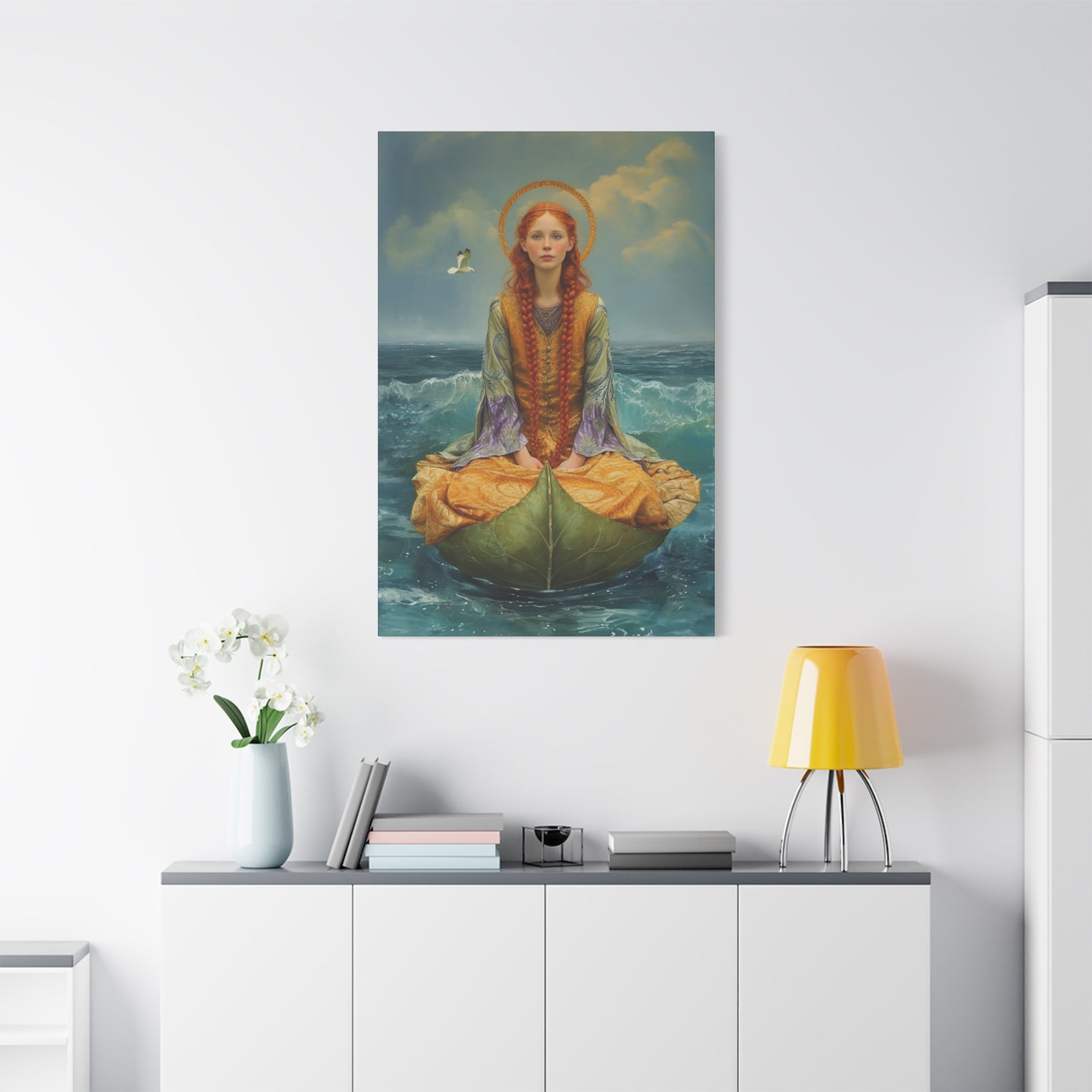 Saint Ia of Cornwall - Museum Wrapped Canvas - Sanctified Souls Print - Religious Art for your Home