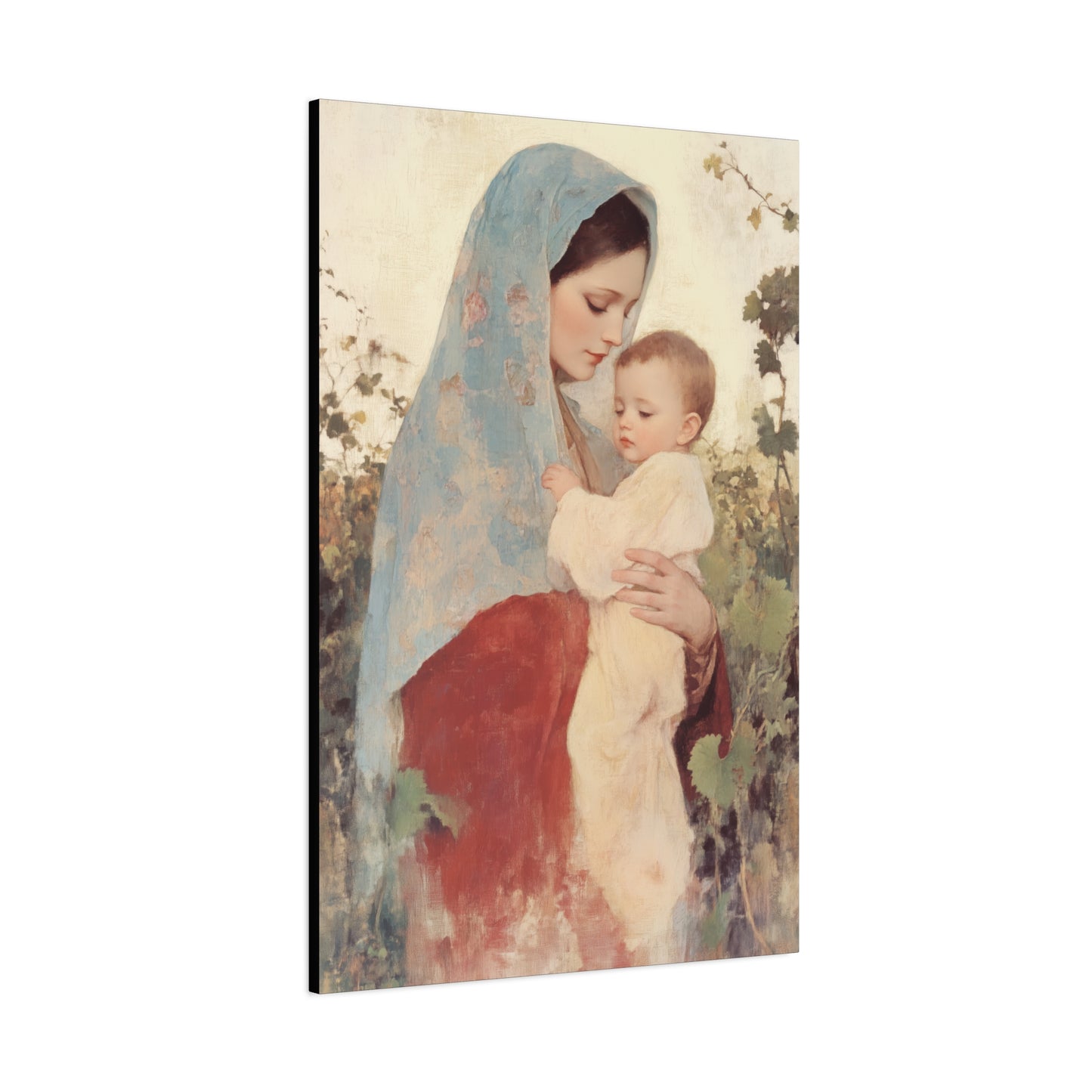 Our Lady of the Grapes / Out Lady of the Harvest - Gallery Wrapped Canvas - Print - Religious Art for your Home - Catholic Art