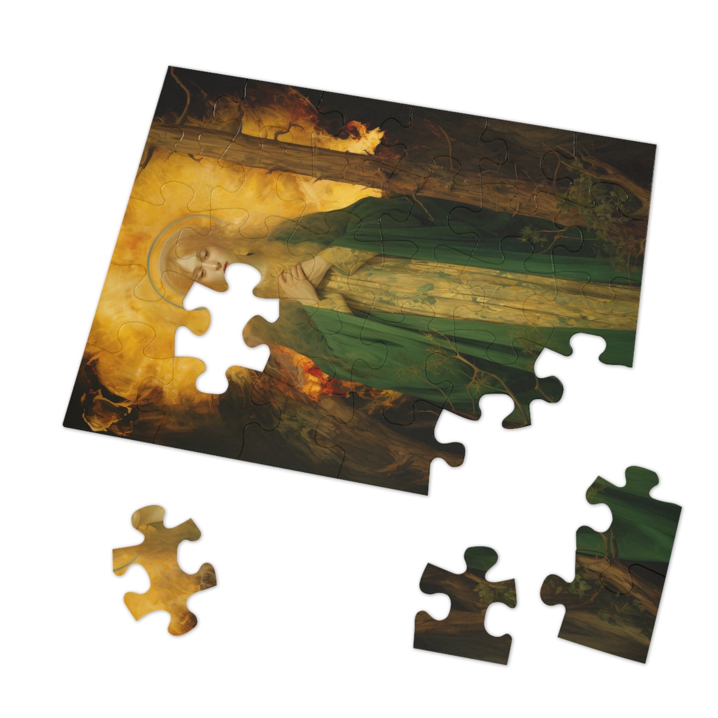 Saint Afra - Puzzle and Keepsake Tin - Religious Jigsaw Puzzle (30, 110, 252, 500,1000-Piece) - Religious Puzzle