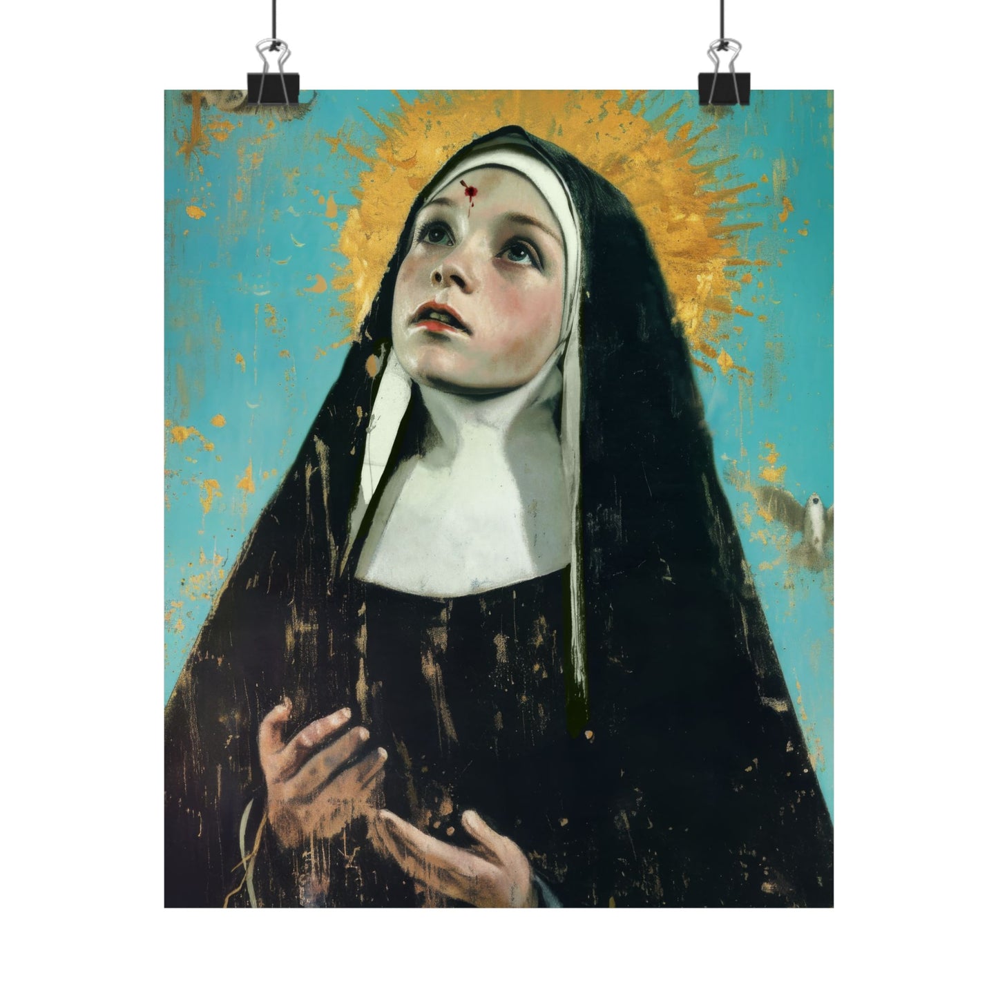 Saint Rita of Cascia - Sanctified Souls Print - Multiple Sizes - Premium Matte Vertical Posters