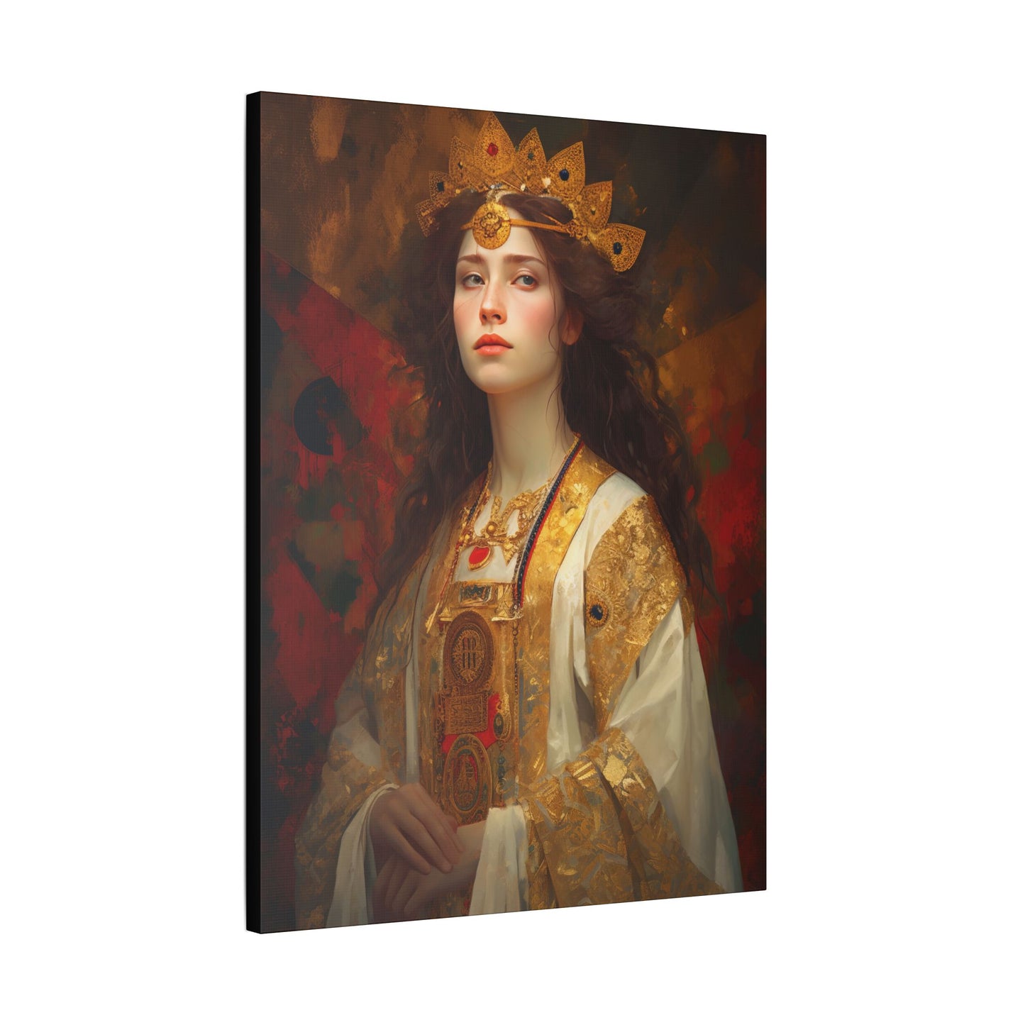Saint Barbara Canvas Print - Multiple Sizes - Catholic Home art - Museum Wrapped Canvas - Sanctified Souls Print