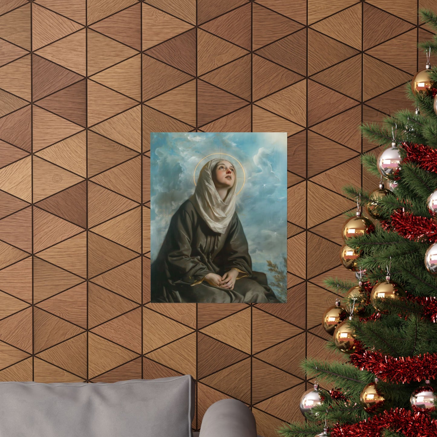 Saint Margaret of Cortona - Sanctified Souls Print - Multiple Sizes - Premium Matte Vertical Posters
