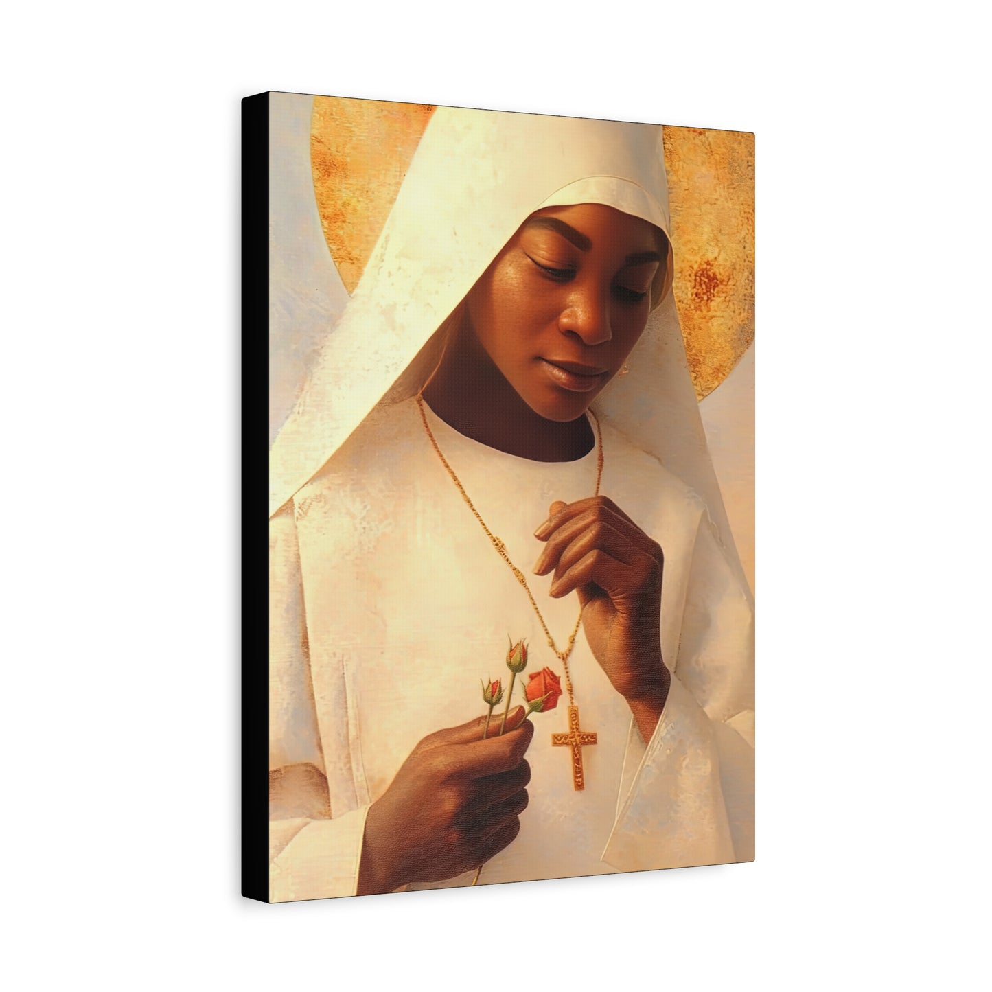 Blessed Marie-Clementine Anuarite Nengapeta - Gallery Wrapped Canvas - Print - Religious Art for your Home - Catholic art print