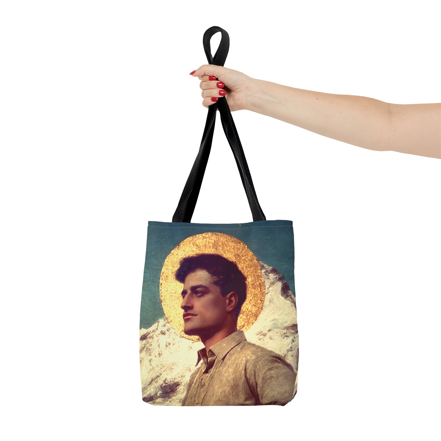 Saint Pier Giorgio Frassati - Tote Bag - Large Medium Small Faith Art Bag - Bible Study Faith Purse - Double Sided