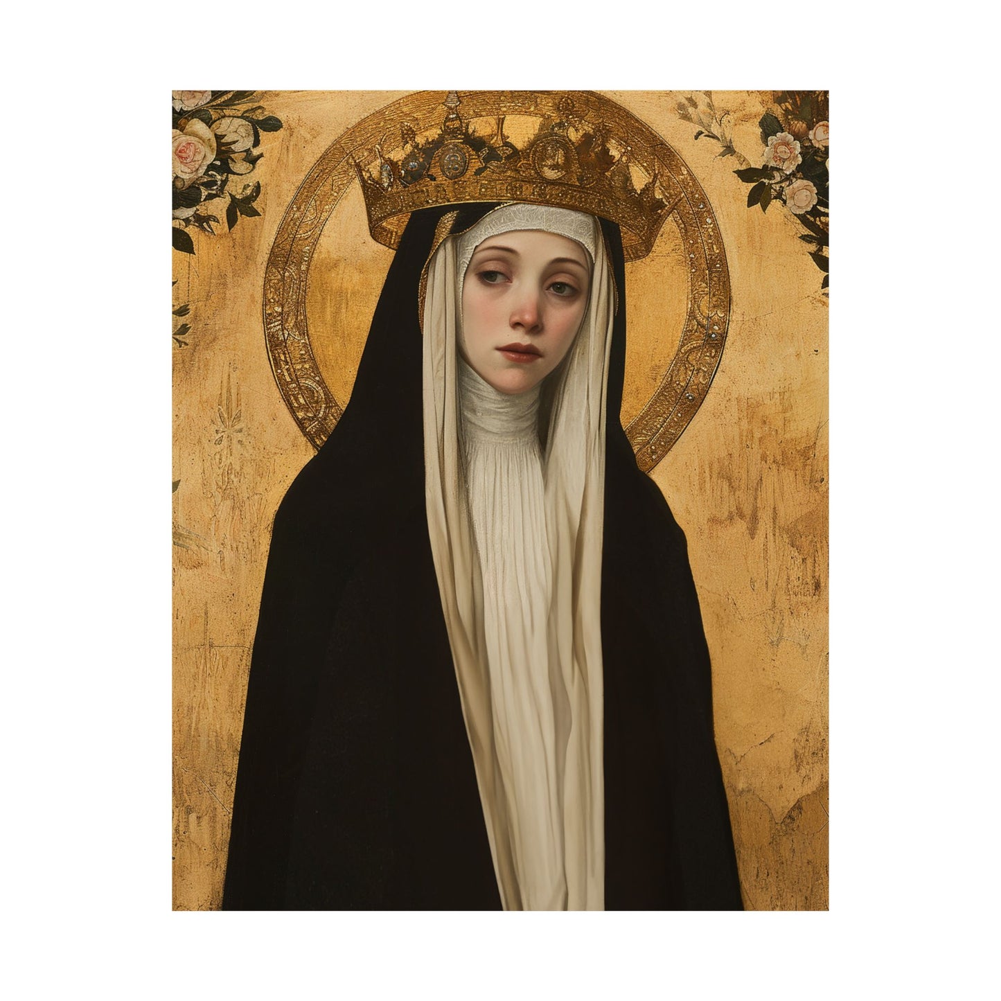 Saint Margaret of Hungary - Sanctified Souls Print - Multiple Sizes - Premium Matte Vertical Posters