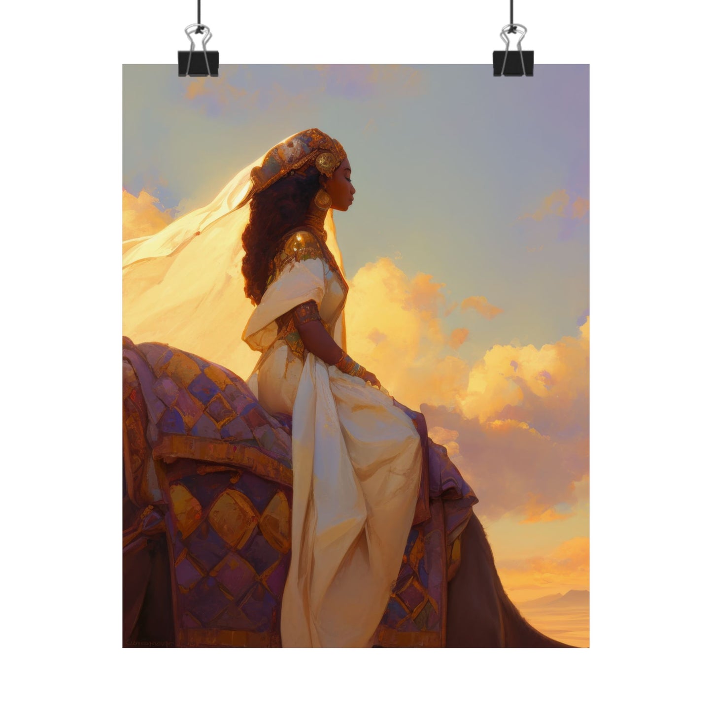 Queen of Sheba - Sanctified Souls Print - Multiple Sizes - Premium Matte Vertical Posters