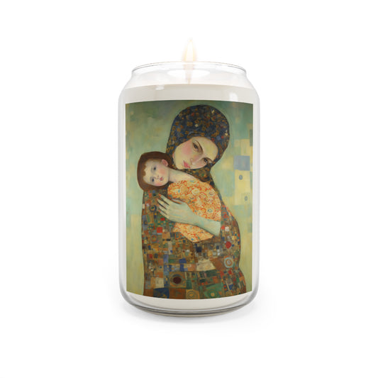 Cherished Blessing - Mary with Her Son  - Scented Prayer Candle, 13.75oz - Tall Size - Religious Prayer Candle - Catholic Art