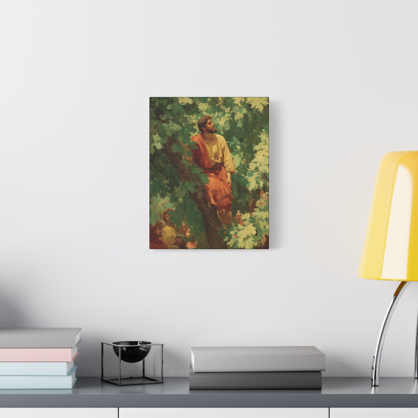 Zacchaeus - Gallery Wrapped Canvas - Print - Religious Art for your Home - Catholic Art Print