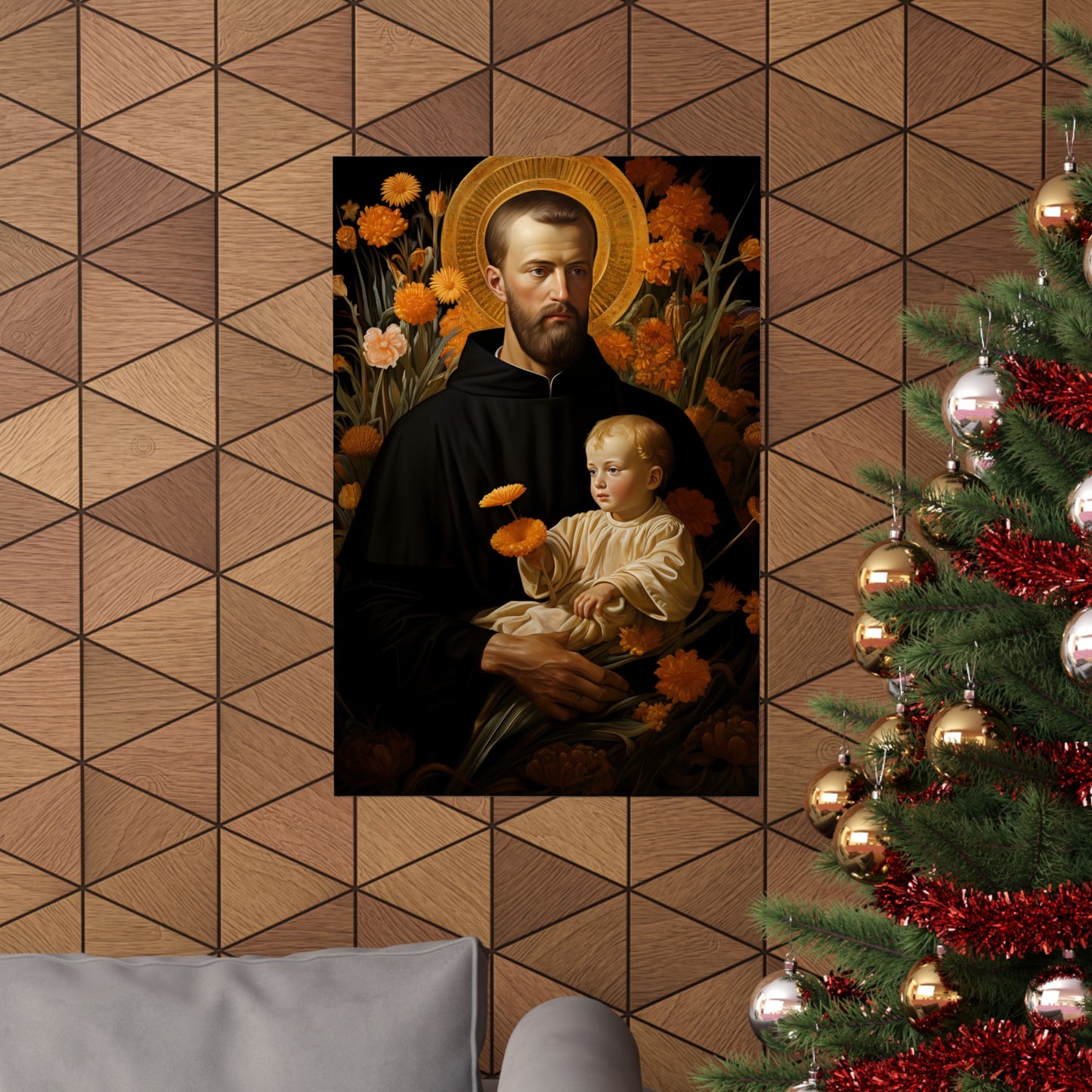 Saint Cajetan - Sanctified Souls Print - Multiple Sizes - Premium Matte Vertical Posters