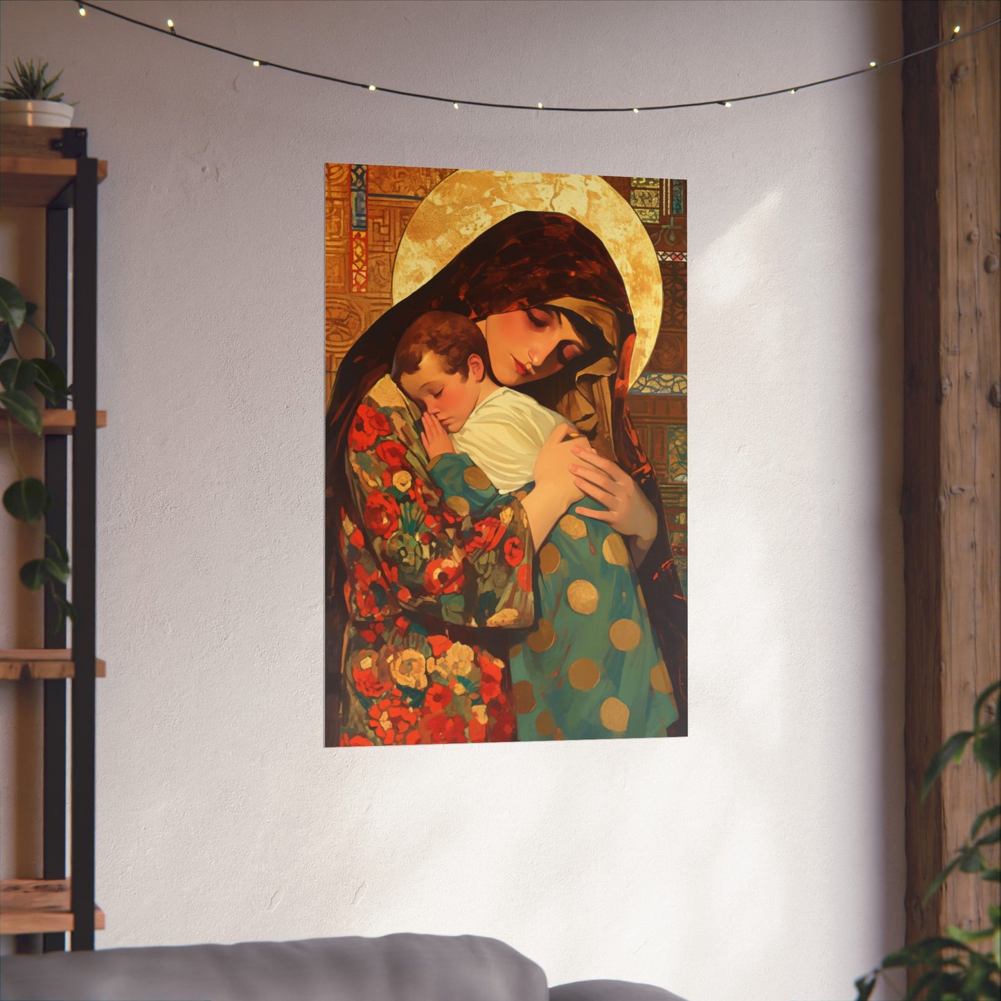 Mary, Mother of God - Divine Mother Poster Print - Sanctified Souls Print - Multiple Sizes - Premium Posters - Catholic Art