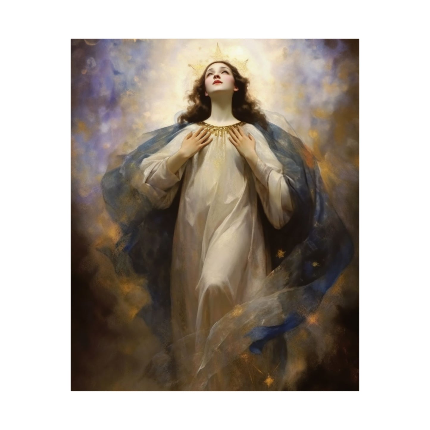 The Assumption of Mary Print - Sanctified Souls Print - Multiple Sizes - Premium Matte Vertical Posters