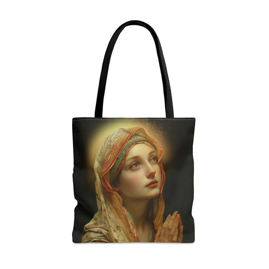 Saint Regina Tote Bag - Large Medium Small Faith Art Bag - Catholic Faith Purse - Religious - Reusable Grocery Bag - Prayer Bag - Bible Bag