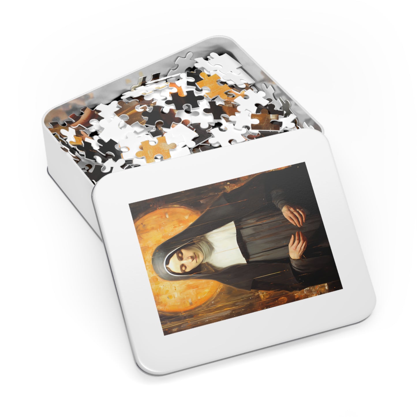 Saint Alice - Puzzle and Keepsake Tin - Religious Jigsaw Puzzle (30, 110, 252, 500,1000-Piece) - Religious Puzzle