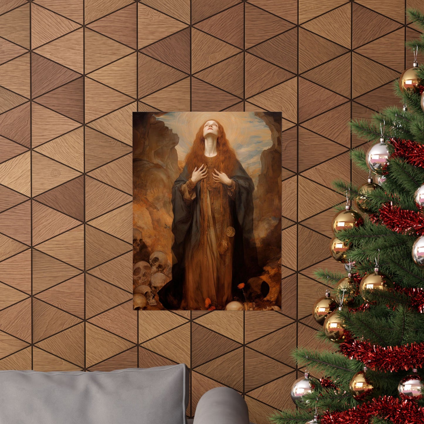 Saint Rosalia - Sanctified Souls Print - Multiple Sizes - Premium Matte Vertical Posters