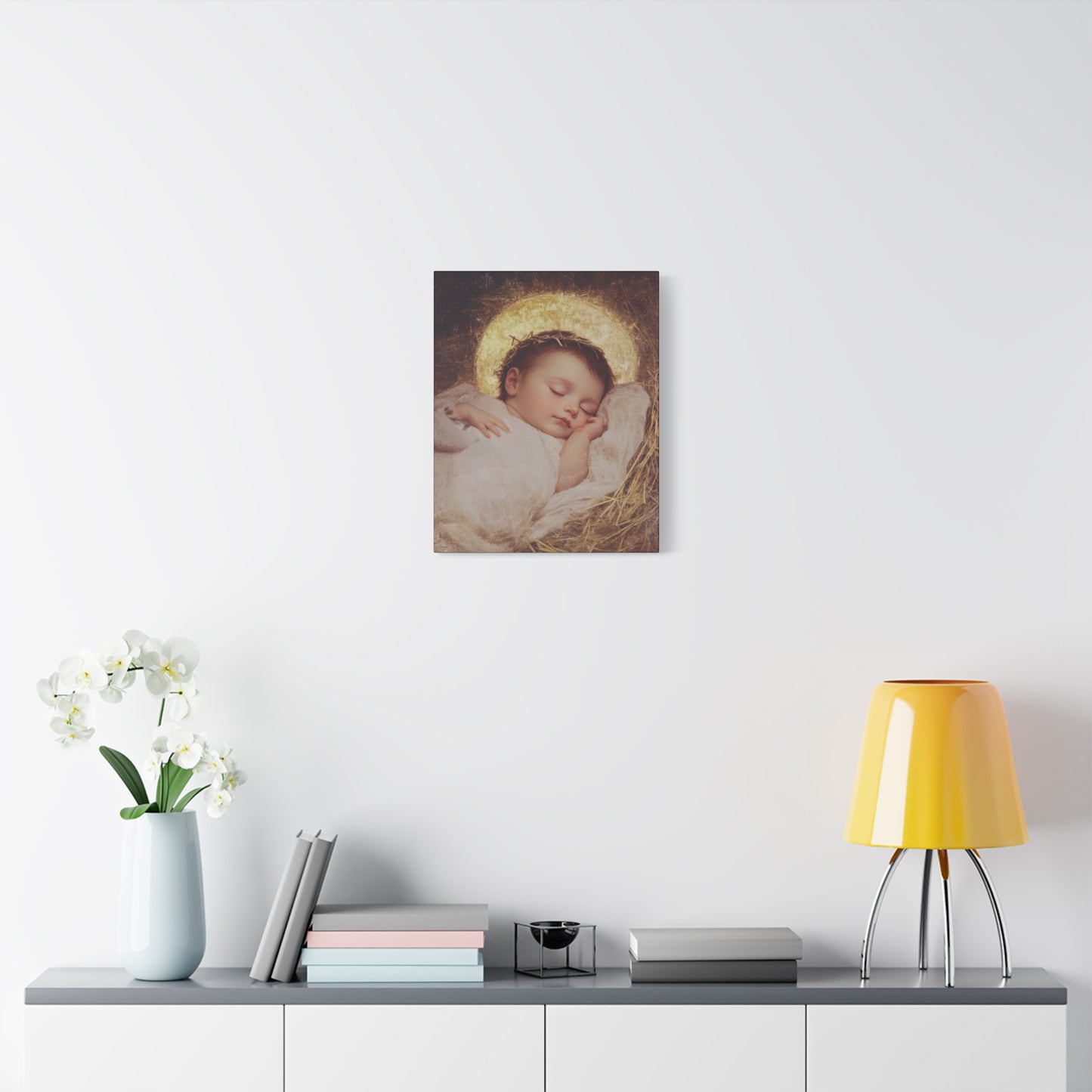 The Christ Child Born Into the Quiet of the World - Gallery Wrapped Canvas - Print - Religious Art for your Home - Catholic Art Print