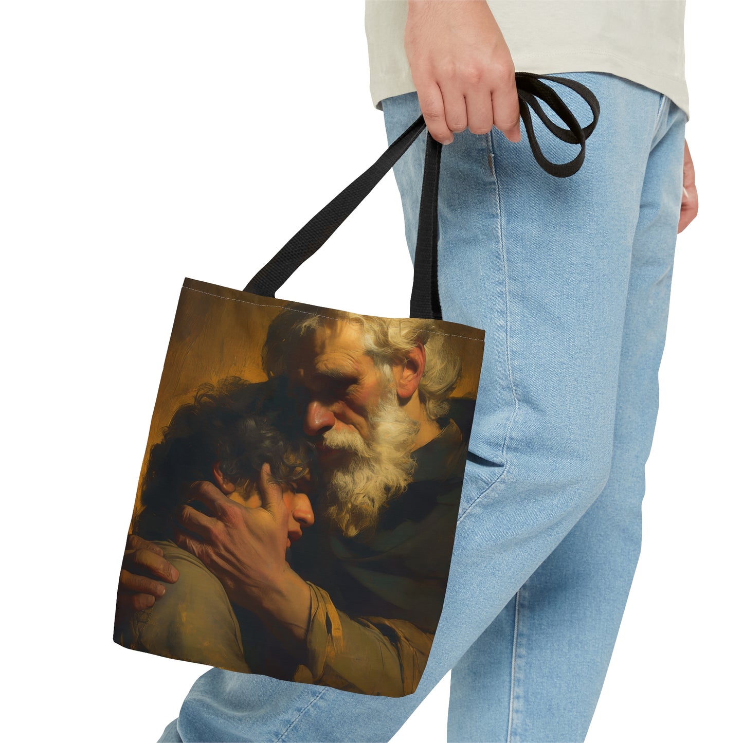 The Return of the Prodigal Son - Tote Bag - Large Medium Small Faith Art Bag - Catholic Faith Purse