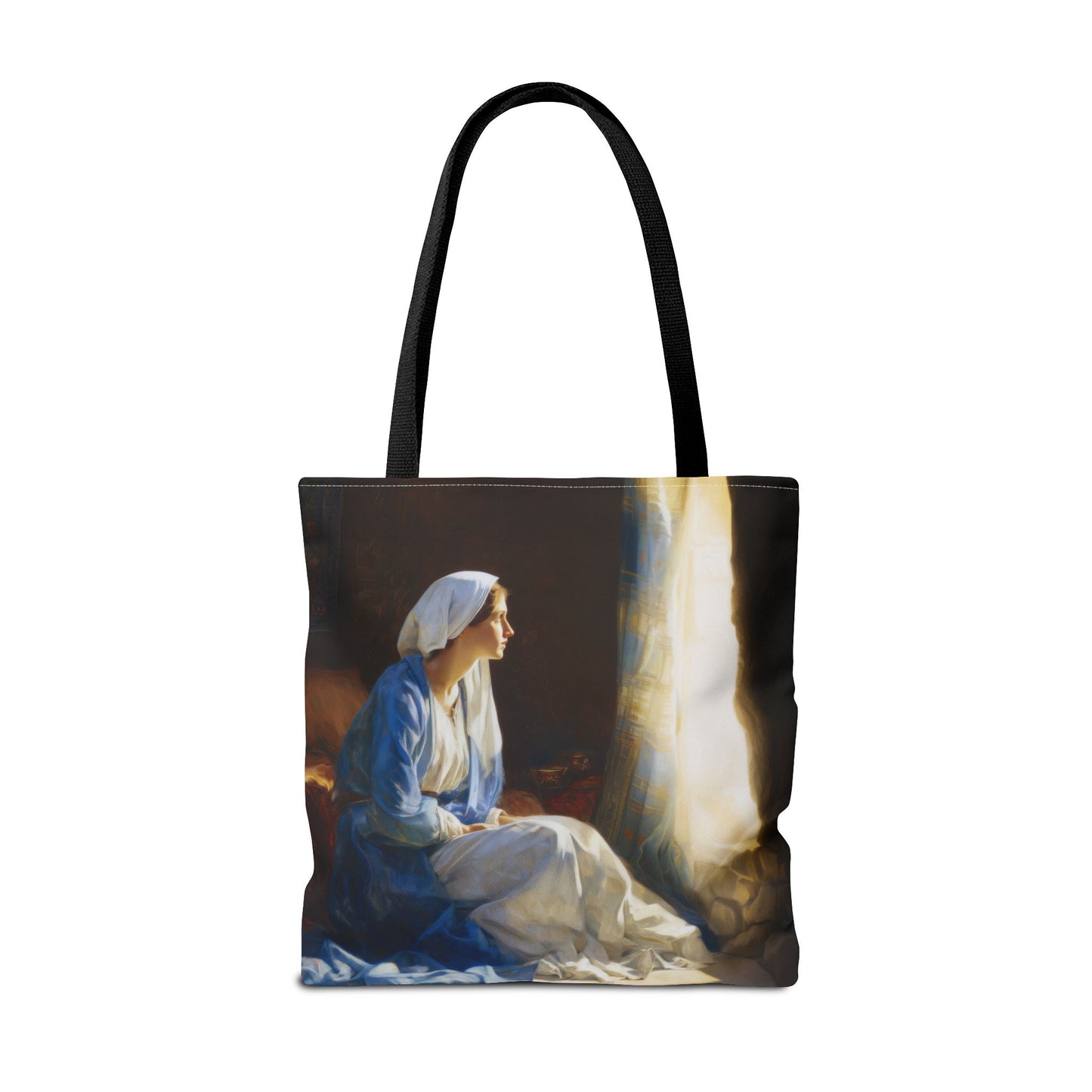 Mary's Yes - Quiet Fiat - Mother Mary - Marian Art - Tote Bag - Large Medium Small Faith Art Bag - Tote Purse
