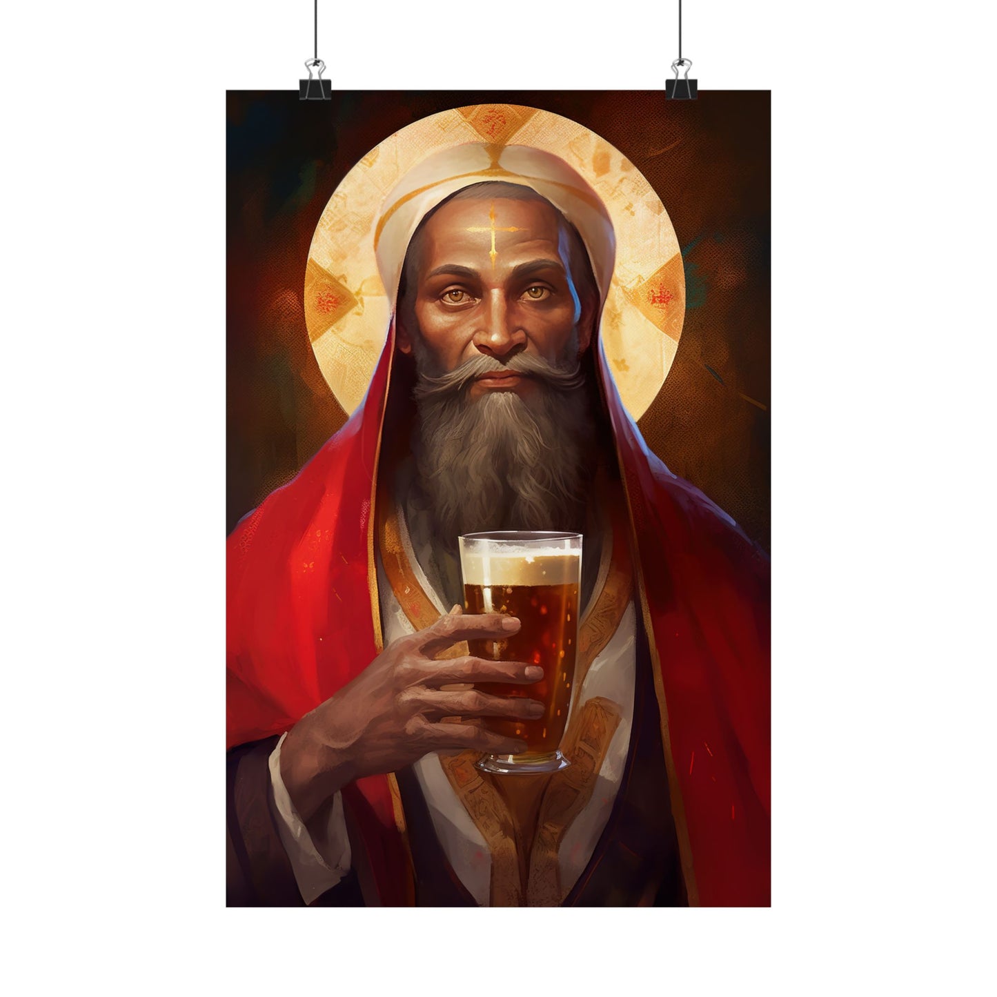 Saint Augustine of Hippo - Sanctified Souls Print - Multiple Sizes - Premium Matte Vertical Posters