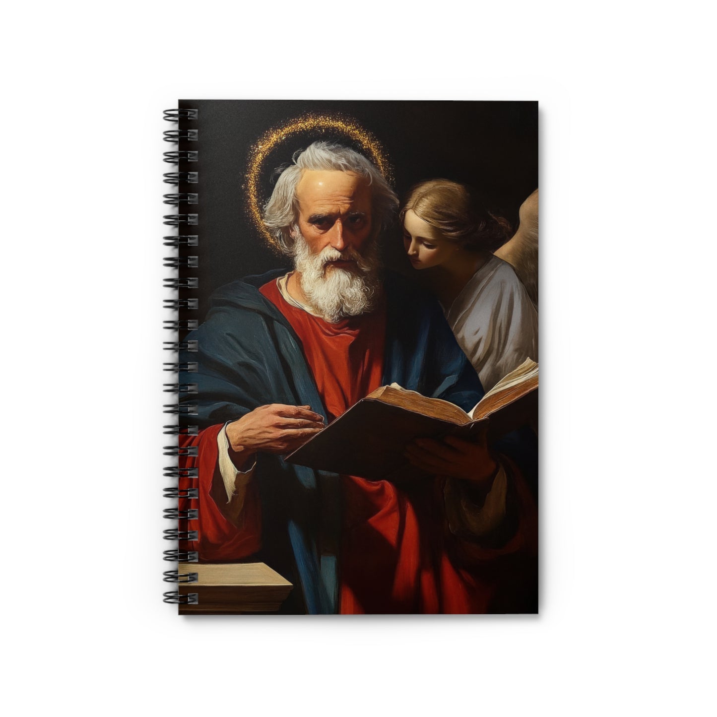 Saint Matthew the Apostle - Journal - Sanctified Souls Art - Religious Based Notebook - Spiral Notebook - Ruled Line
