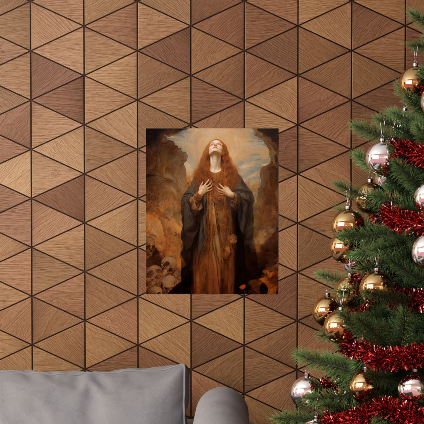 Saint Rosalia - Sanctified Souls Print - Multiple Sizes - Premium Matte Vertical Posters
