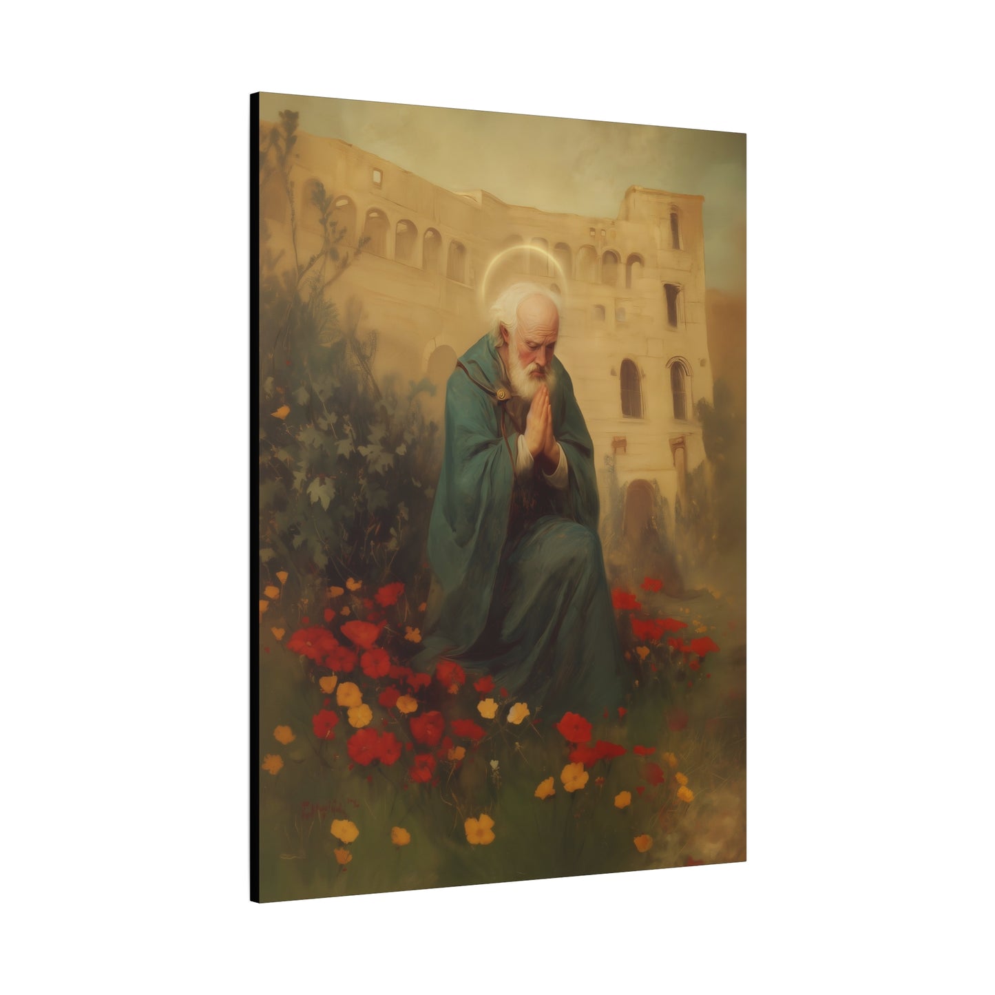 Saint Cyprian - Multiple Sizes - Catholic Home art - Museum Wrapped Canvas - Sanctified Souls Print - Catholic Martyr Art