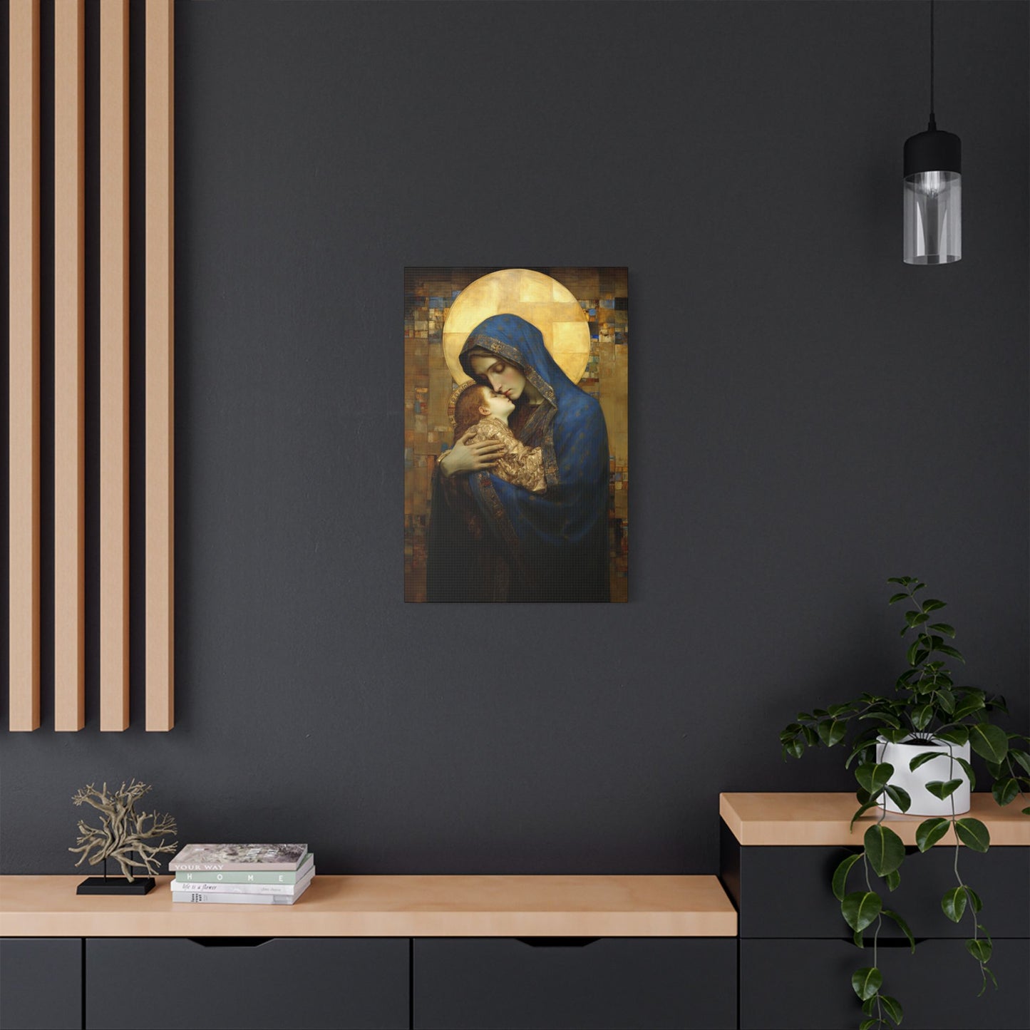 Madonna and Child - Museum Wrapped Canvas - Sanctified Souls Print - Religious Art for your Home - The Virgin Mary and The Christ Child