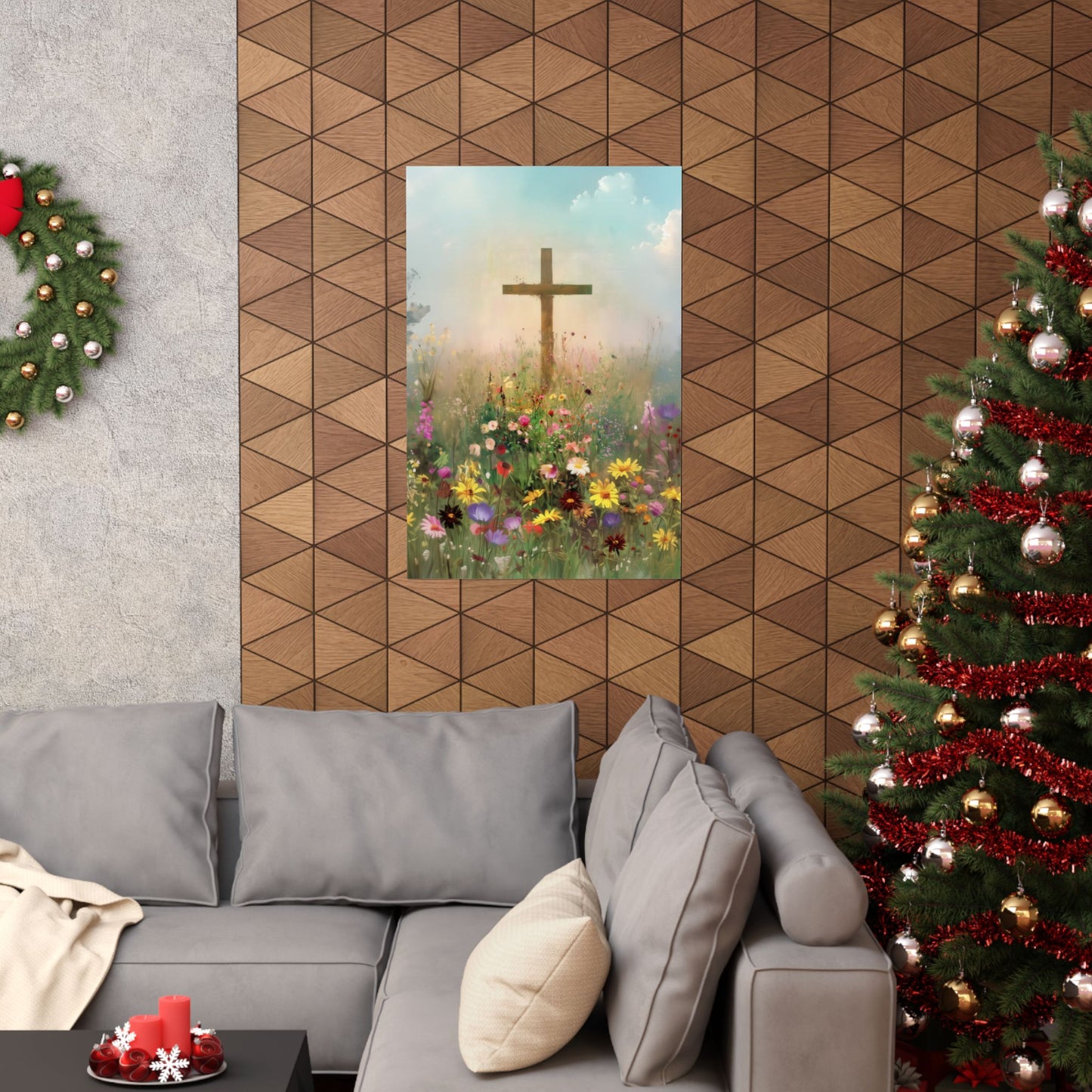 The Cross That Called the Earth to Life - Sanctified Souls Print - Multiple Sizes - Premium Matte Vertical Posters