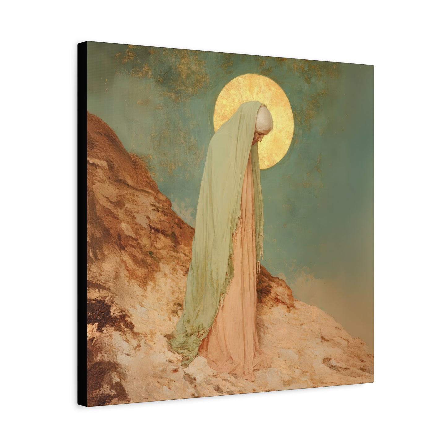 Saint Melania the Elder - Desert Mother - Gallery Wrapped Canvas - Print - Religious Art for your Home - Catholic Art Print