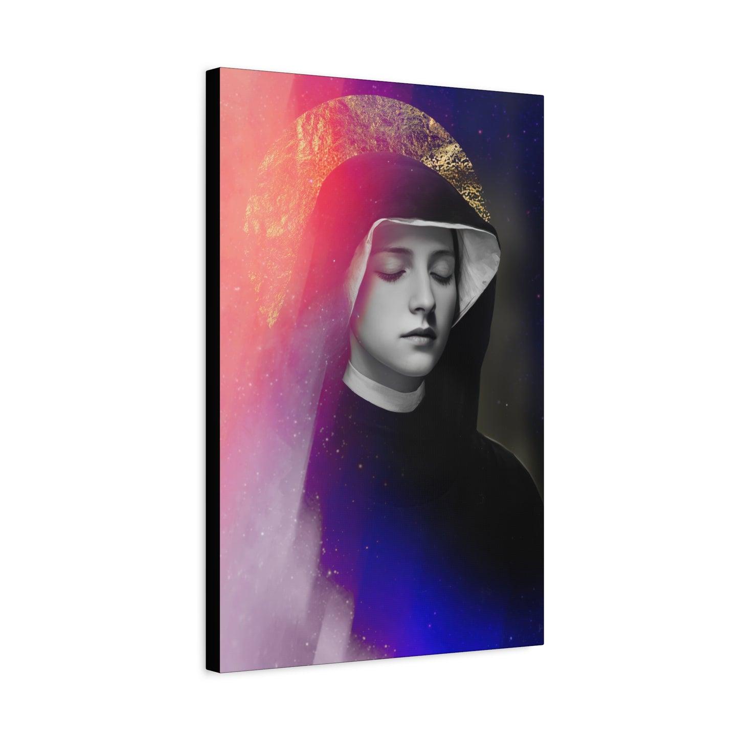 Saint Faustina Kowalska - Museum Wrapped Canvas - Sanctified Souls Print - Religious Art for your Home