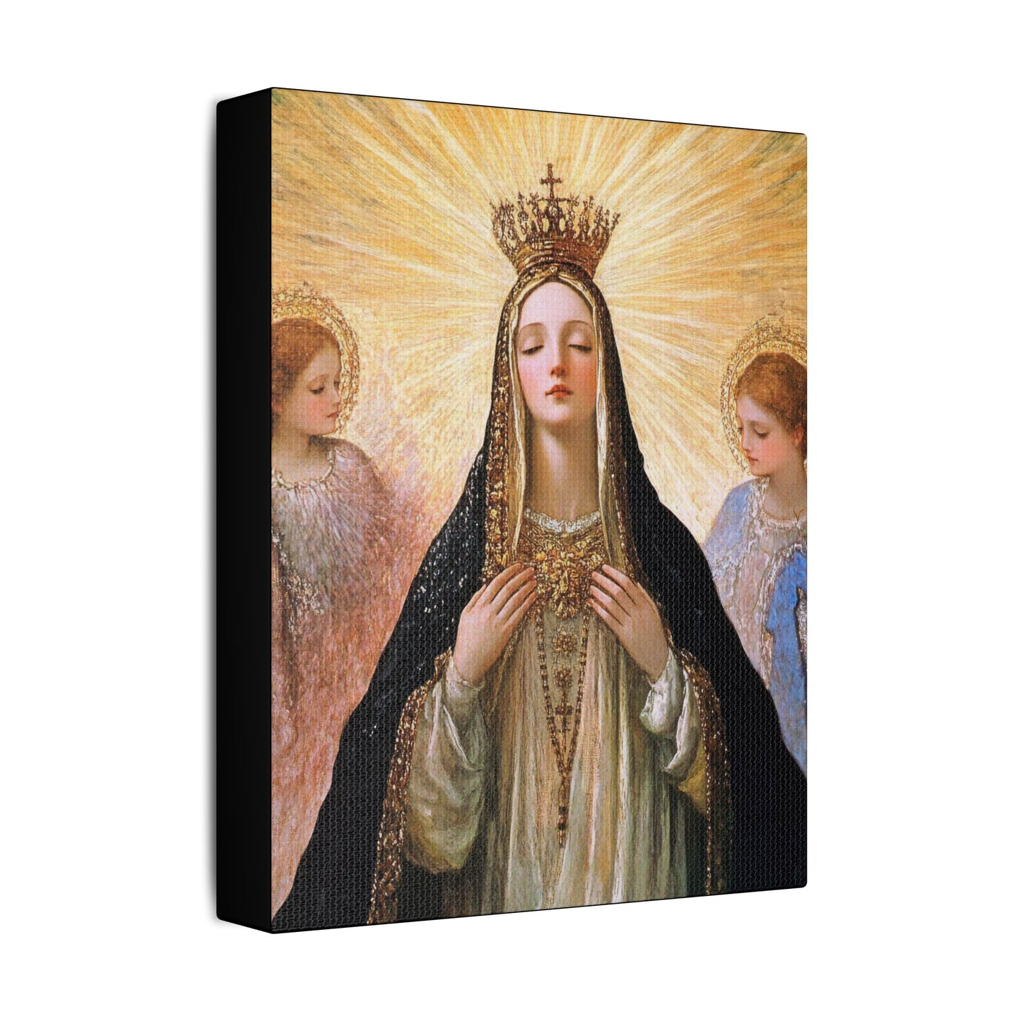 Divine Majesty: The Crowning of the Queen of Heaven - Gallery Wrapped Canvas - Print - Religious Art for your Home - Christian print