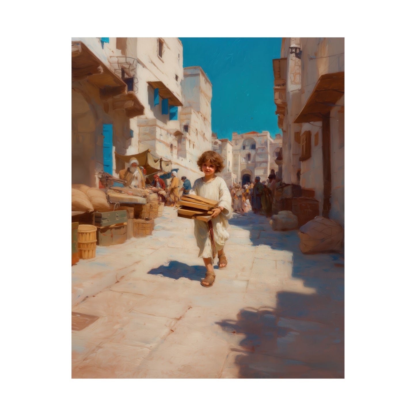 Nazareth and the Hidden Light of Christ - Sanctified Souls Print - Multiple Sizes - Premium Matte Vertical Posters