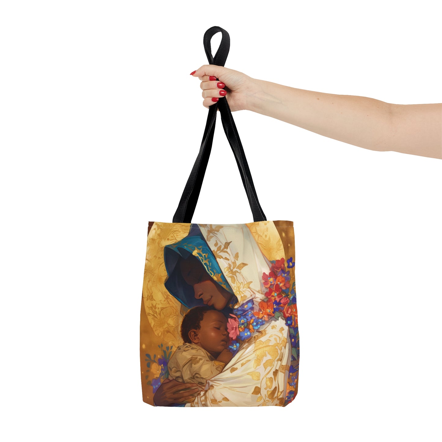 Divine Radiance- Our Lady of Kibeho's Blessing Tote Bag - Large Medium Small Faith Art Bag - Catholic Faith Purse - Religious Carry All