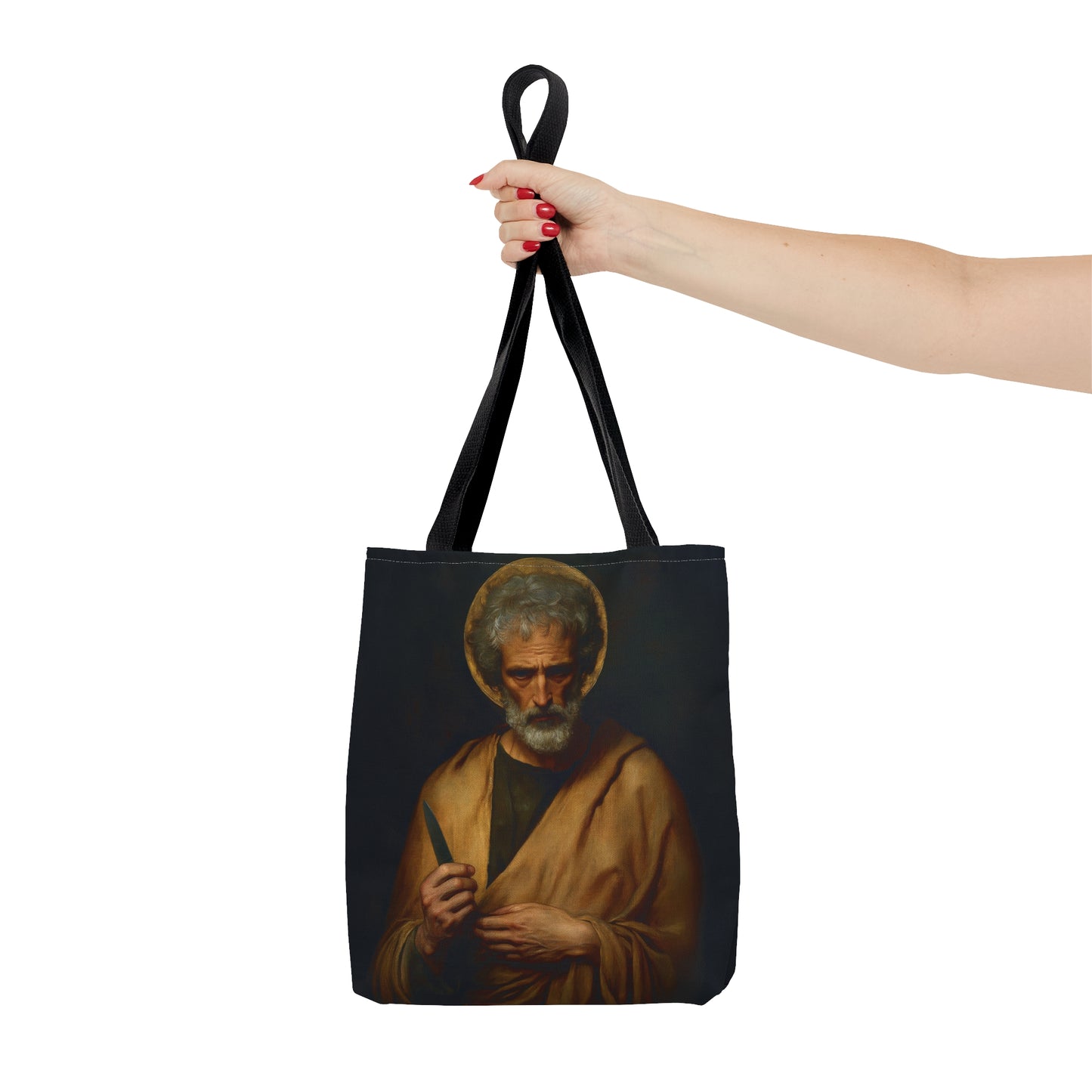 Saint Bartholomew the Apostle - Tote Bag - Large Medium Small Faith Art Bag - Re usable Tote Purse - Double Sided - Catholic Art Bag