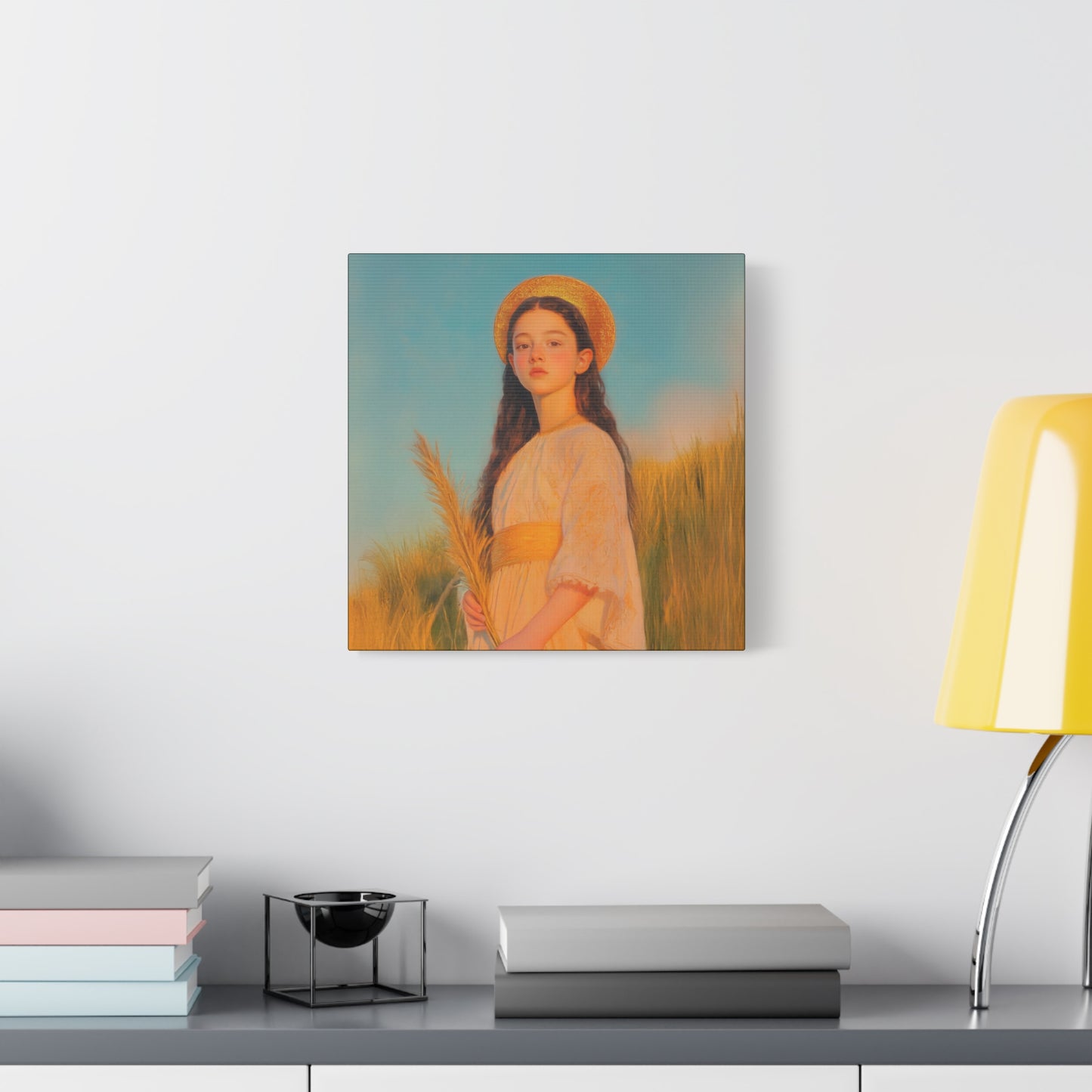 Saint Faith - Multiple Sizes - Catholic Home art - Museum Wrapped Canvas - Sanctified Souls Print - Martyr Saint