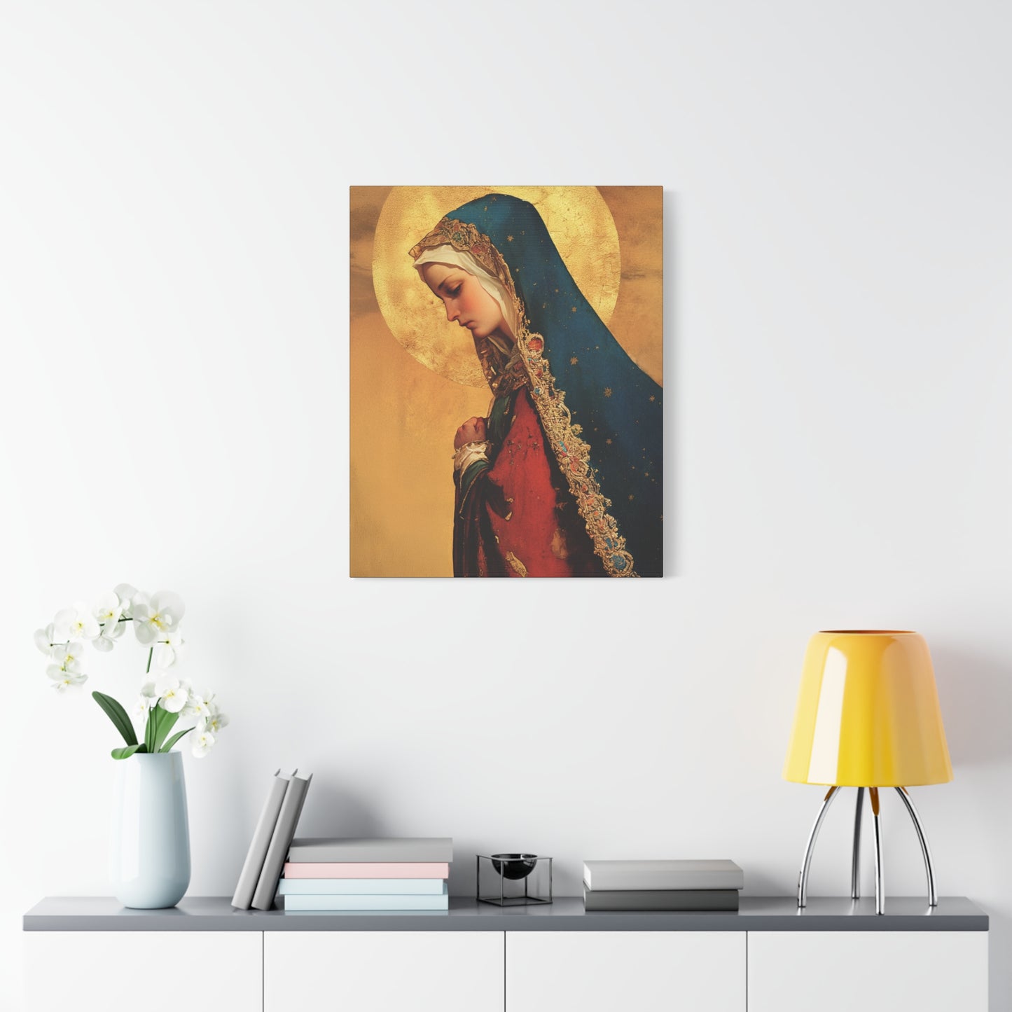 Our Lady of Mercy / Our Lady of Ransom - Multiple Sizes - Catholic Home art - Museum Wrapped Canvas - Sanctified Souls Print - Mother Mary