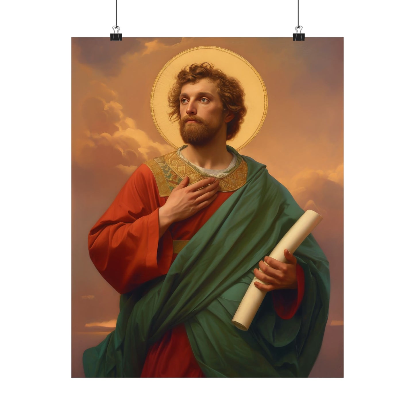 Saint Timothy  - Sanctified Souls Print - Multiple Sizes - Premium Matte Vertical Posters - Catholic Art for the home