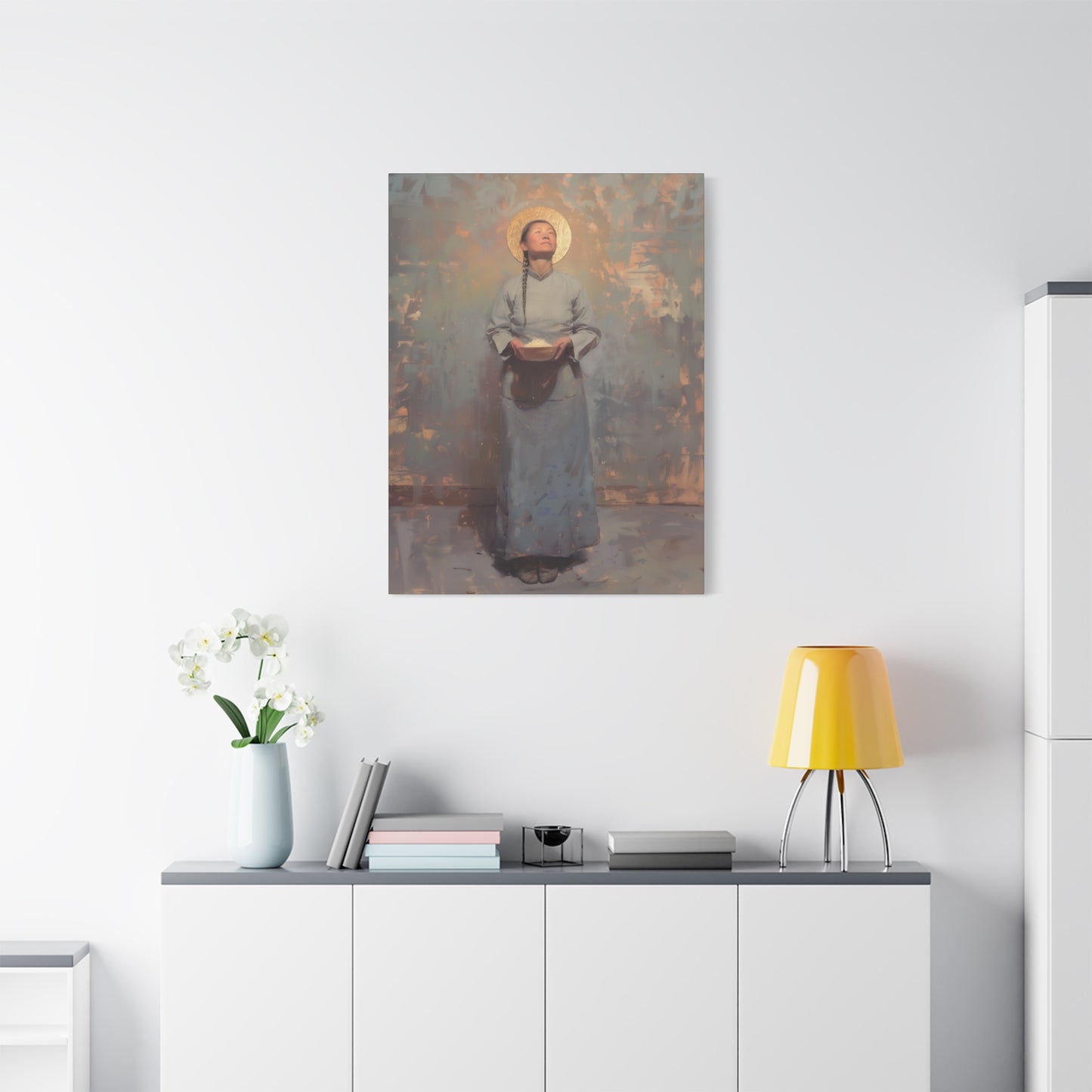 Saint Martha Wang - Chinese Martyr Saint  - Gallery Wrapped Canvas - Print - Religious Art for your Home - Catholic Art